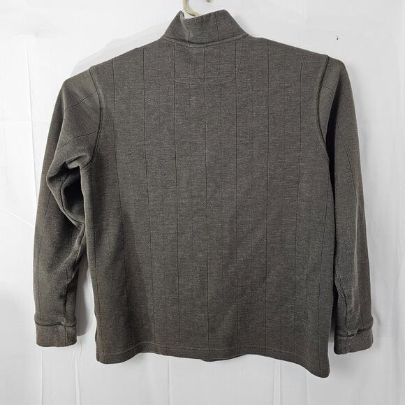 Columbia Ribbed 1/4 Zip Mock Neck Pullover Sweater Mens Size Large Gray EUC - Picture 5 of 11